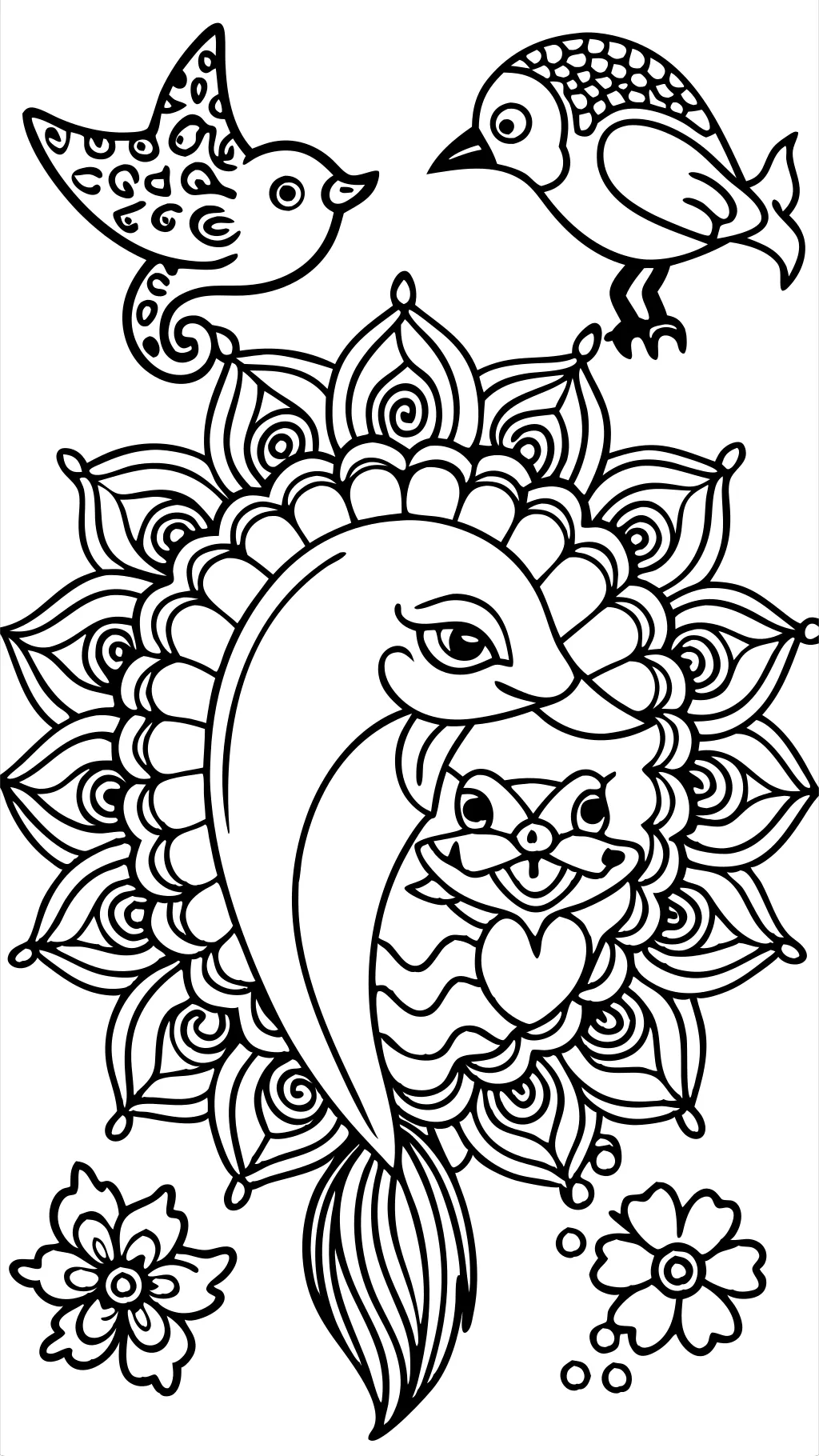 coloriage adulte animaux